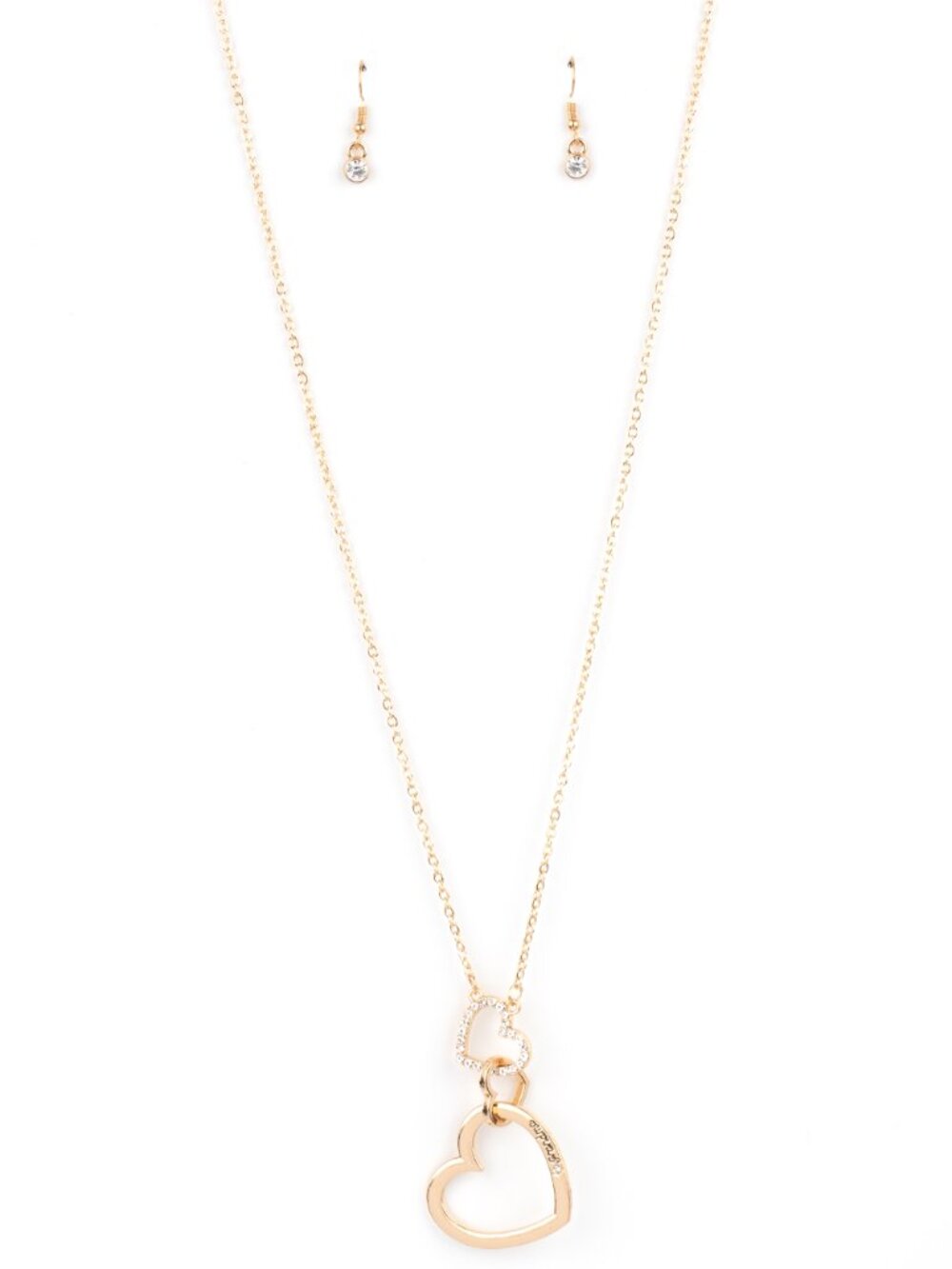 Paparazzi "Grandma" Gold Necklace and Earrings Set (NL229)